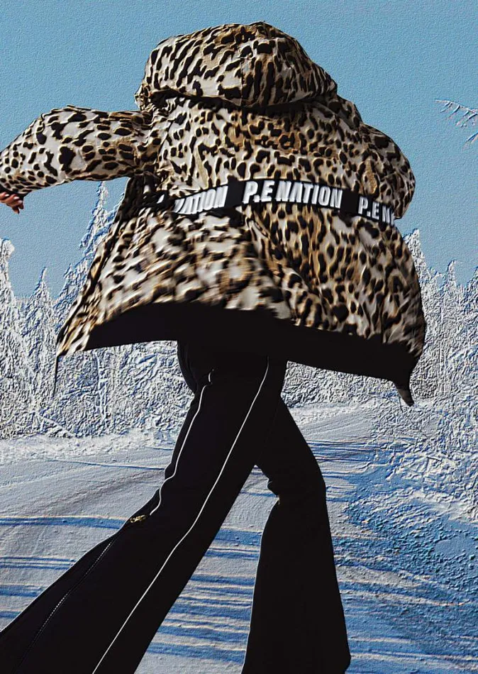 Shop SILVERTON SNOW JACKET IN LEOPARD PE Nation Jackets