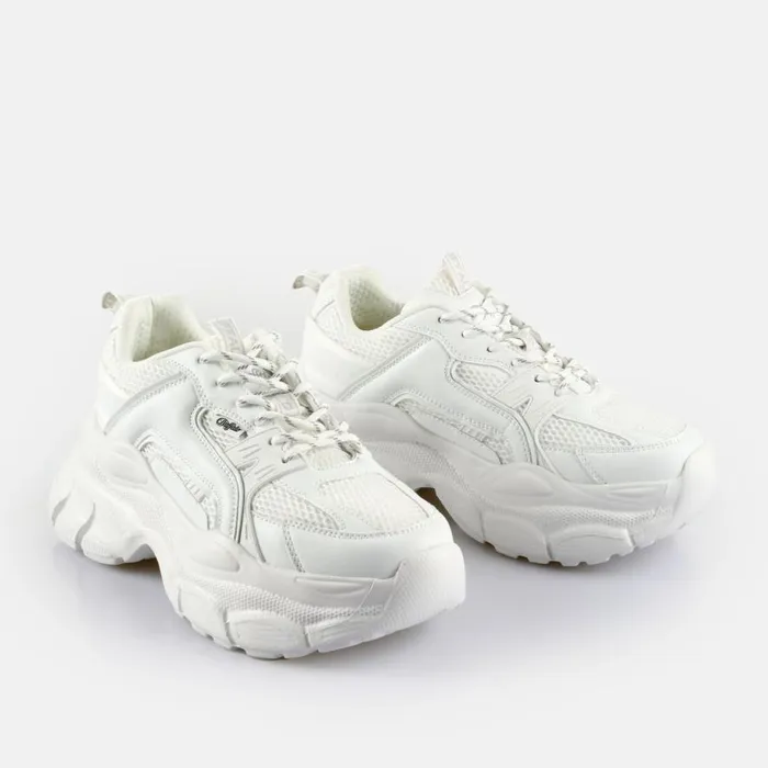 Shop Sneakers BUFFALO BFL PARA 8211 VEGAN NAPPAMESH 8211 WHITE White