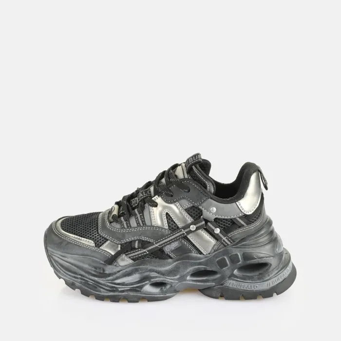 Shop Sneakers BUFFALO Triplet Hollow Vntg Blacksilver