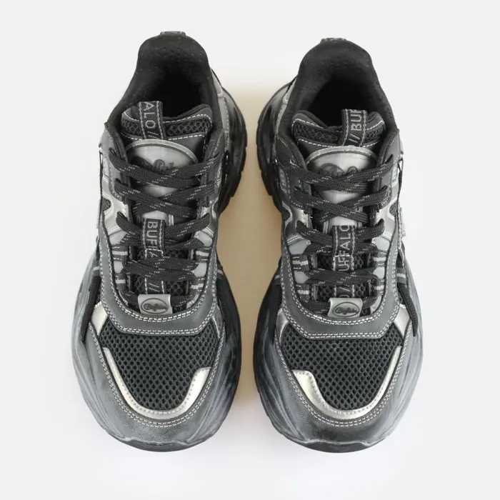 Shop Sneakers BUFFALO Triplet Hollow Vntg Blacksilver