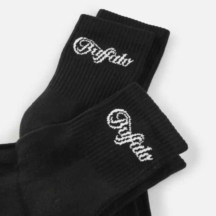 Shop Socks BUFFALO Logo Quarter 2 Pack Black