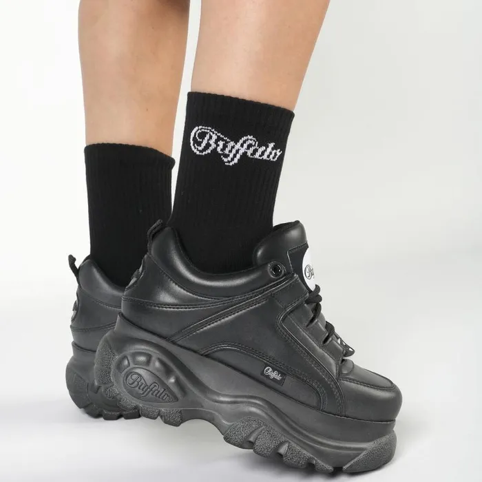 Shop Socks BUFFALO Logo Quarter 2 Pack Black