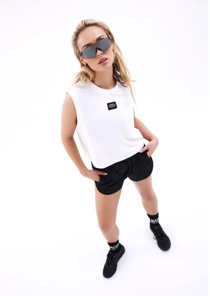 Shop UNDEFEATED TANK IN OPTIC WHITE PE Nation Tees and Tanks