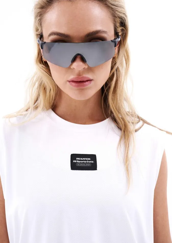 Shop UNDEFEATED TANK IN OPTIC WHITE PE Nation Tees and Tanks