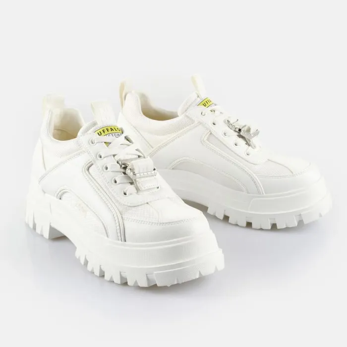 Shop Vegan Shoes BUFFALO Aspha COM LO B BS White