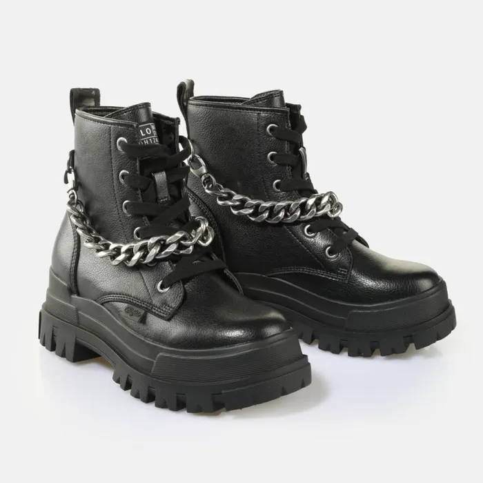 Shop Vegan Shoes BUFFALO Aspha Rld Chain Black
