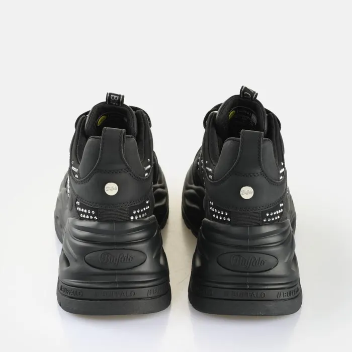 Shop Vegan Shoes BUFFALO Triplet Glam BS Blacksilver
