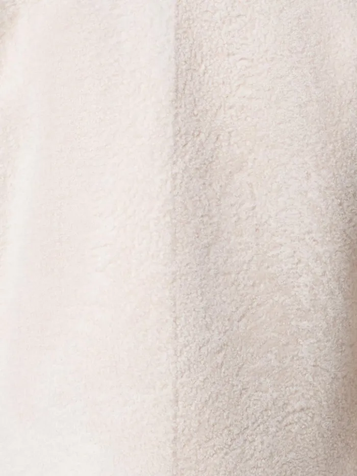 Short Shearling Leather Jacket Sand Women Akris Jackets