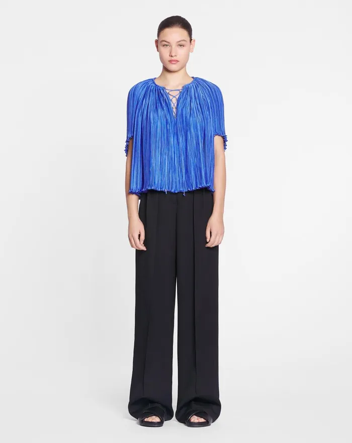 Shortsleeved Pleated Blouse Dream Women Lanvin Tops Shortsleeved Pleated Blouse Dream Women Lanvin Tops