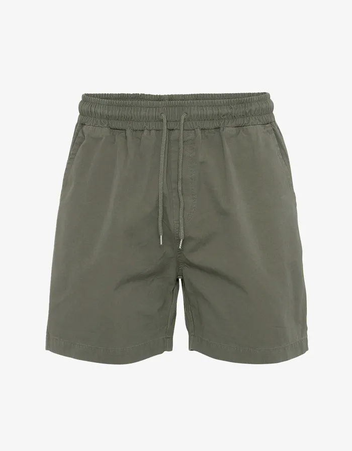 Shorts Organic Twill Shorts 8211 Dusty Olive 8211 Colorfulstandard Men