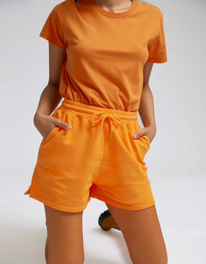 Shorts Women Organic Sweatshorts 8211 Stone Blue Colorfulstandard Women