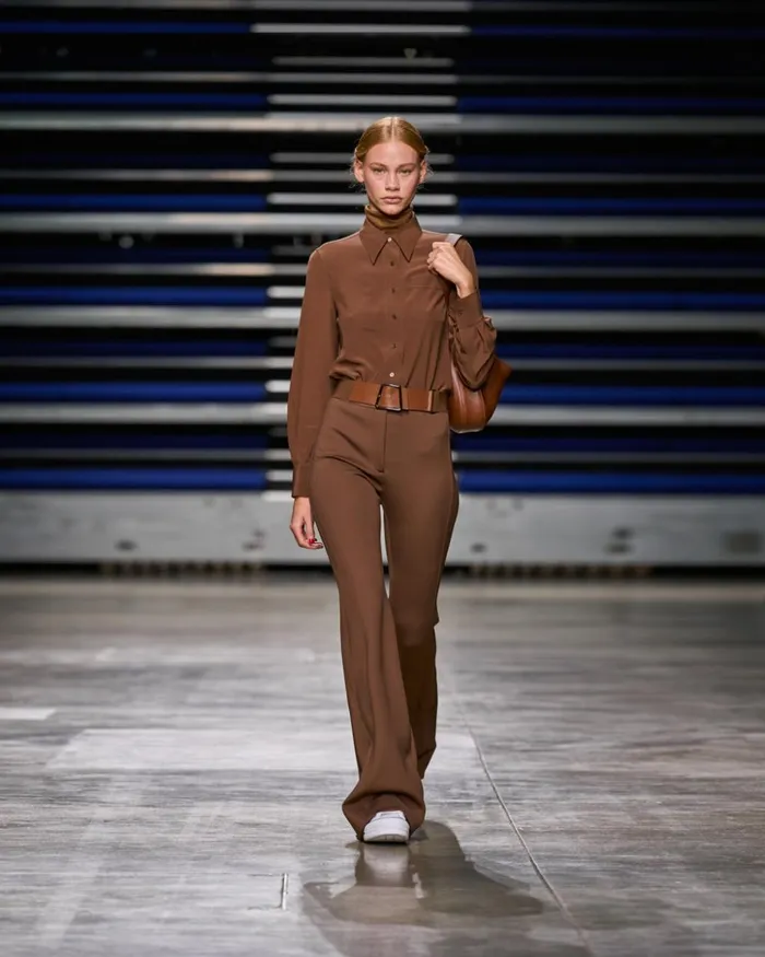 Silk Crpe Blouse Vicuna Women Akris Blouses