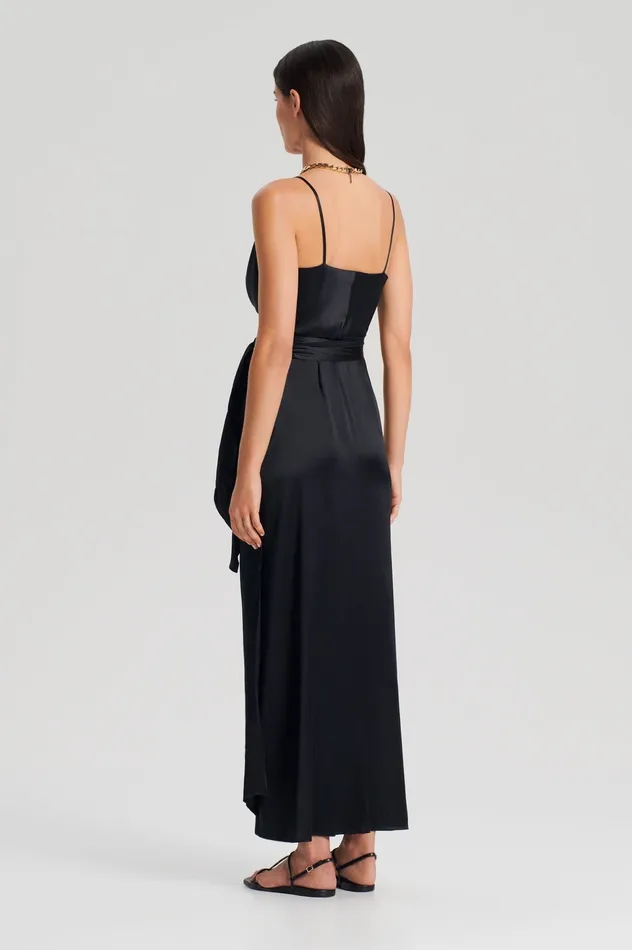 SILK WRAP DRESS BLACK Dresses Scanlan Theodore Women
