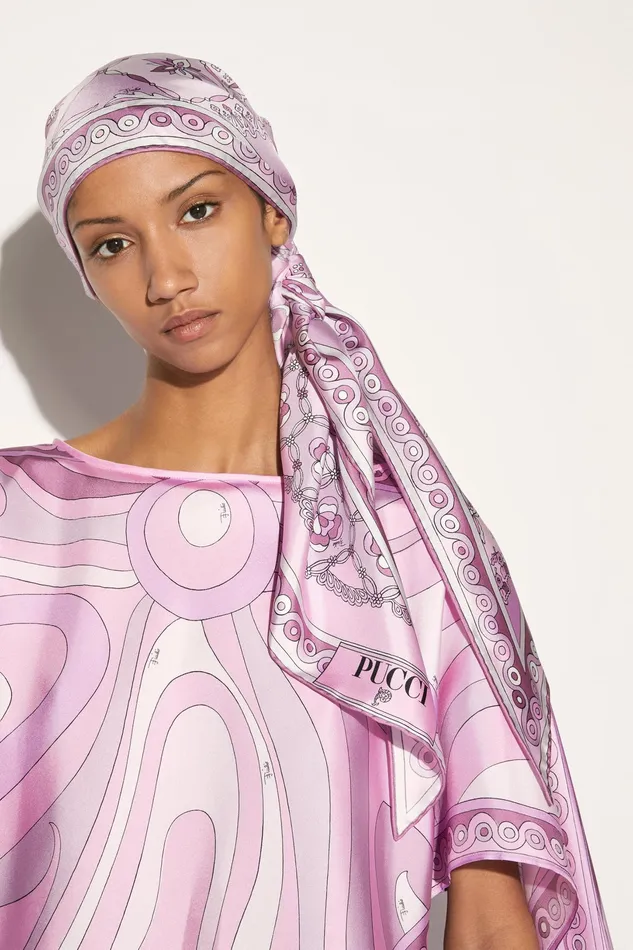 Silks Women PUCCI FestaPrint SilkTwill Scarf