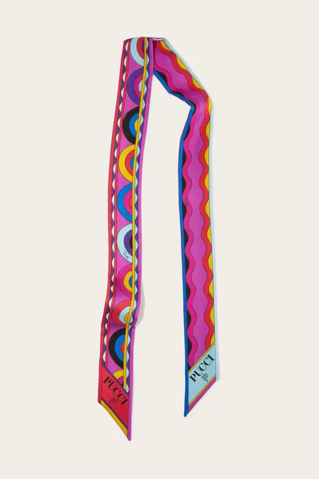Silks Women PUCCI Onde And BersaglioPrint SilkTwill Scarf