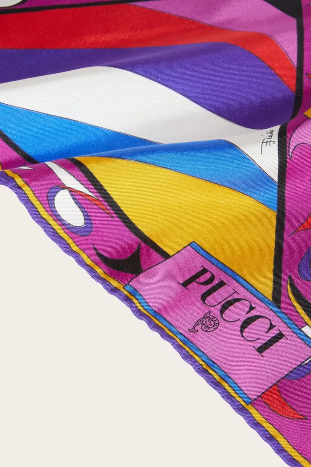 Silks Women PUCCI PesciPrint Large SilkTwill Scarf