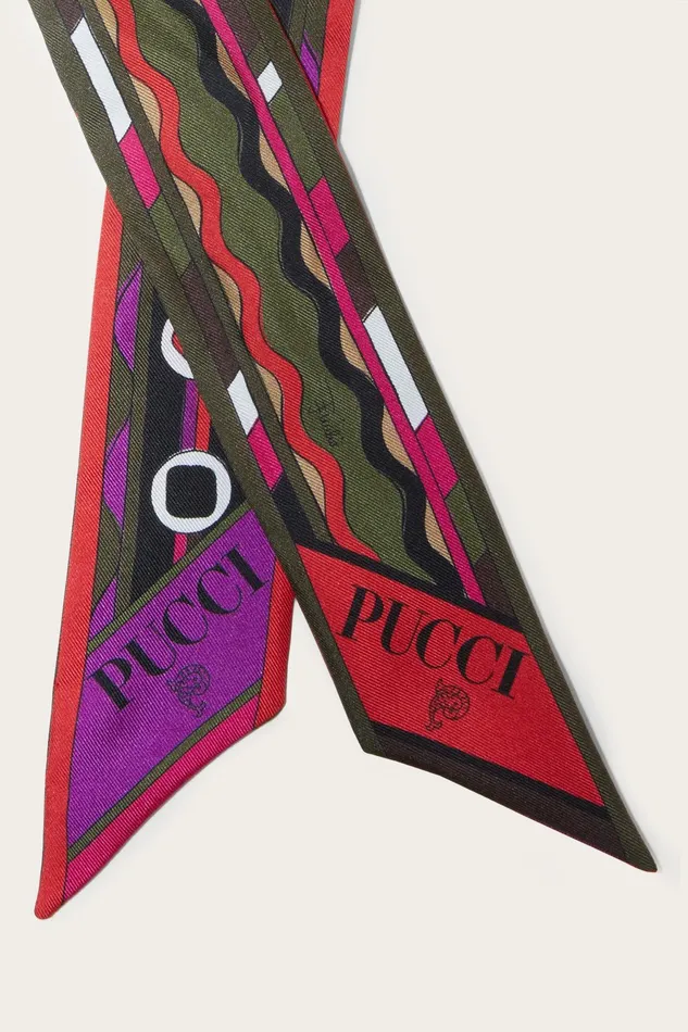 Silks Women PUCCI Vivara And BersaglioPrint SilkTwill Scarf