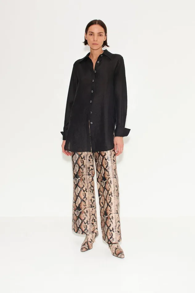 Simon Miller Bottoms Pia Vegan Snake Pant In Snake Print Vegan Leather 8211 Women