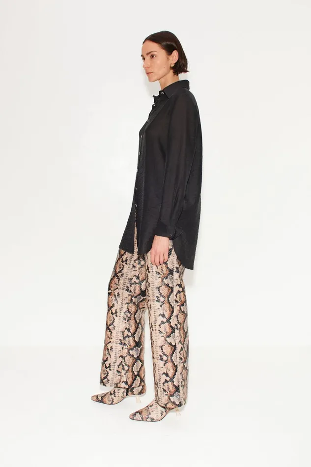 Simon Miller Bottoms Pia Vegan Snake Pant In Snake Print Vegan Leather 8211 Women