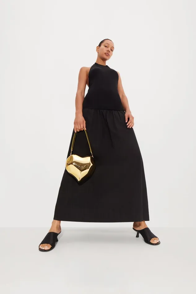 Simon Miller Dresses Junjo Combo Dress In Black 8211 Women Simon Miller Dresses Junjo Combo Dress In Black 8211 Women
