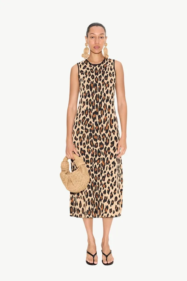 Simon Miller Dresses Simon Miller Knits By Axon Sleeveless Dress In Cheetah 8211 Women