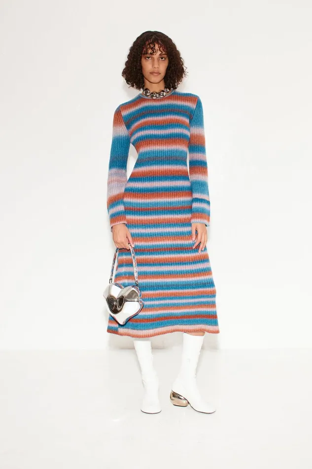 Simon Miller Knitwear Axon Knit Dress In Matisse Blue Multi 8211 Women