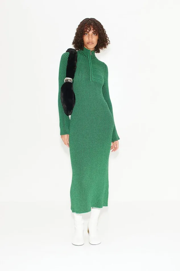 Simon Miller Knitwear Zumi Textured Knit Midi Dress In Gummy Green 8211 Women Simon Miller Knitwear Zumi Textured Knit Midi Dress In Gummy Green 8211 Women