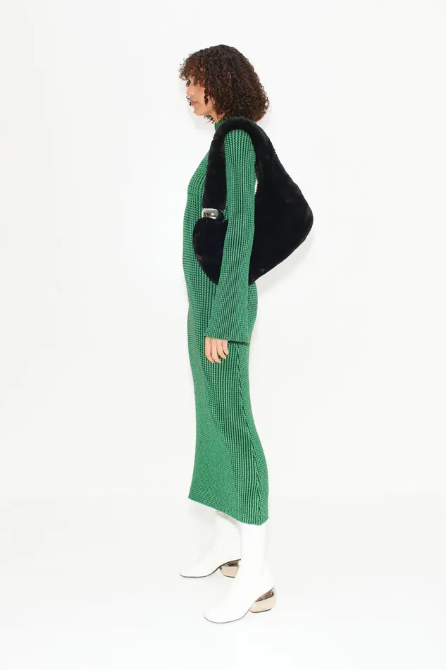 Simon Miller Knitwear Zumi Textured Knit Midi Dress In Gummy Green 8211 Women Simon Miller Knitwear Zumi Textured Knit Midi Dress In Gummy Green 8211 Women