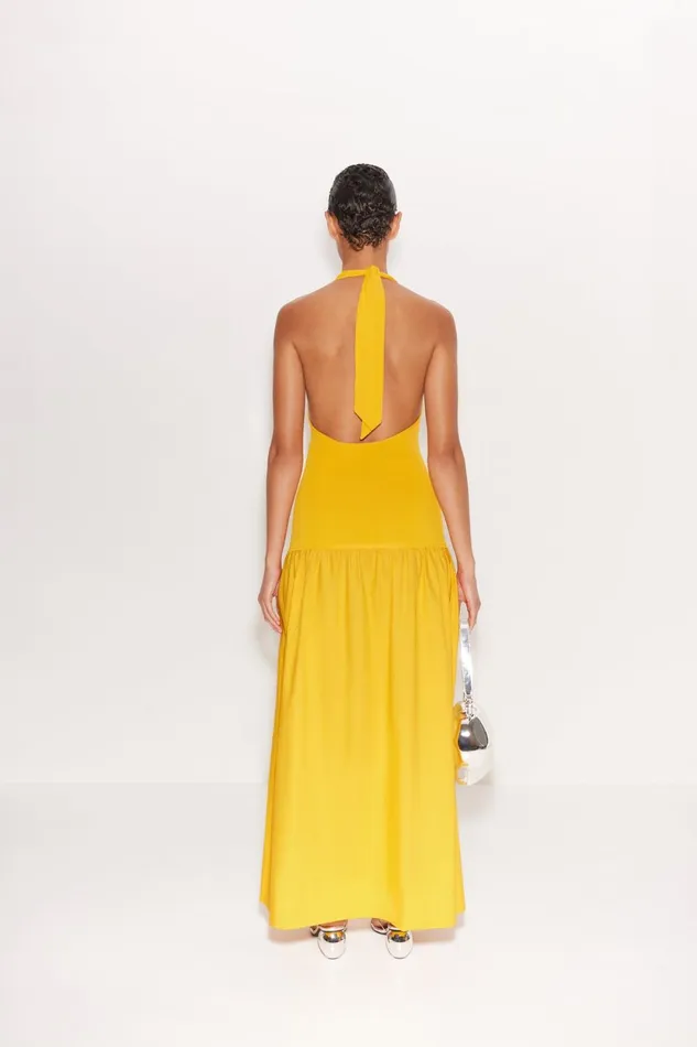 Simon Miller Poplin Junjo Combo Dress In Sherbert Orange 8211 Women