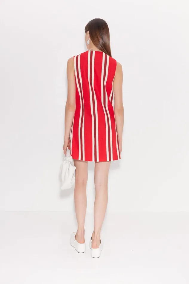 Simon Miller Sets Carob Linen Mini Dress In Moroccan Spice Stripe 8211 Women Simon Miller Sets Carob Linen Mini Dress In Moroccan Spice Stripe 8211 Women