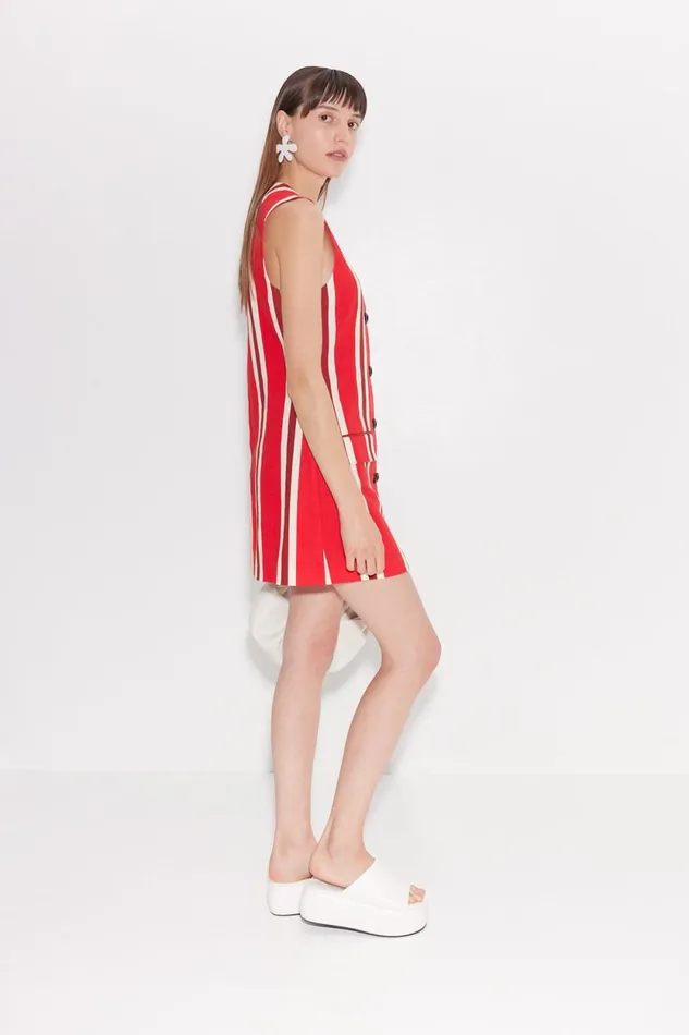 Simon Miller Sets Carob Linen Mini Dress In Moroccan Spice Stripe 8211 Women Simon Miller Sets Carob Linen Mini Dress In Moroccan Spice Stripe 8211 Women