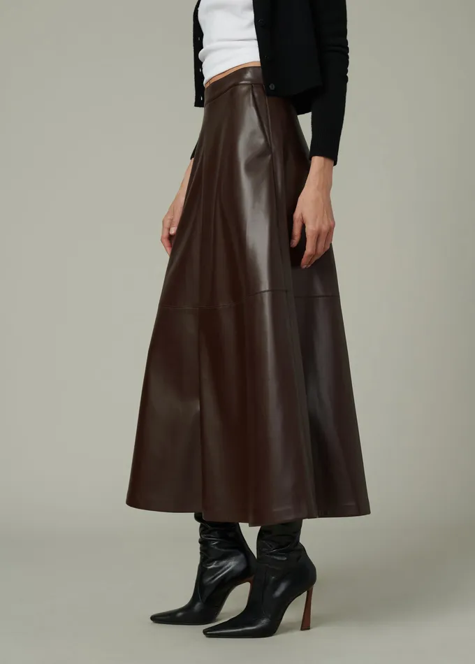 Skirts THE TAVI VEGAN LEATHER SKIRT Coffee Bean Joe8217s Jeans Women