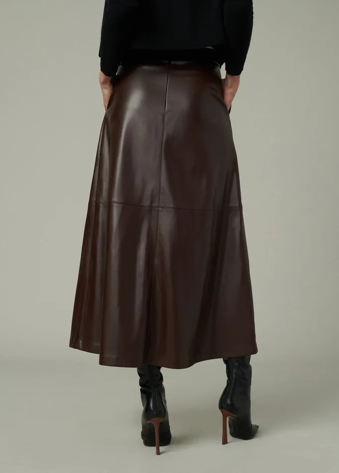Skirts THE TAVI VEGAN LEATHER SKIRT Coffee Bean Joe8217s Jeans Women