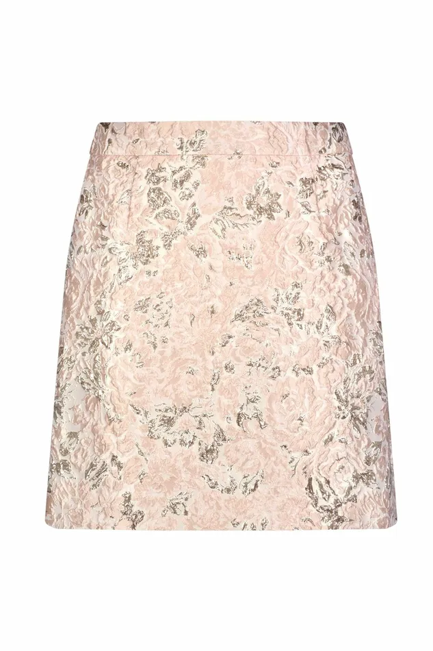 Skirts Women Mac Duggal Brocade Mini Skirt Blush Multi