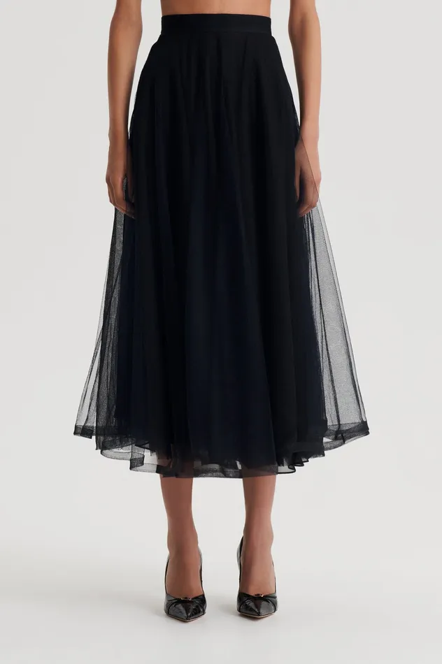 Skirts Women Scanlan Theodore TULLE SKIRT BLACK