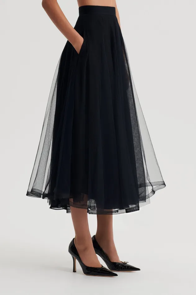 Skirts Women Scanlan Theodore TULLE SKIRT BLACK
