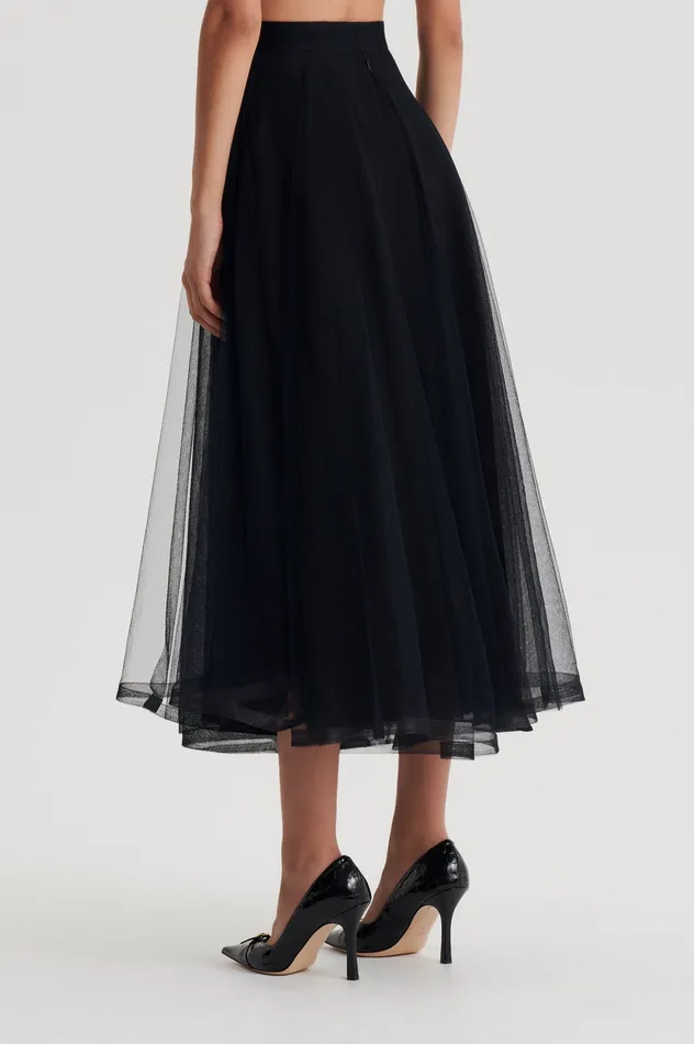 Skirts Women Scanlan Theodore TULLE SKIRT BLACK
