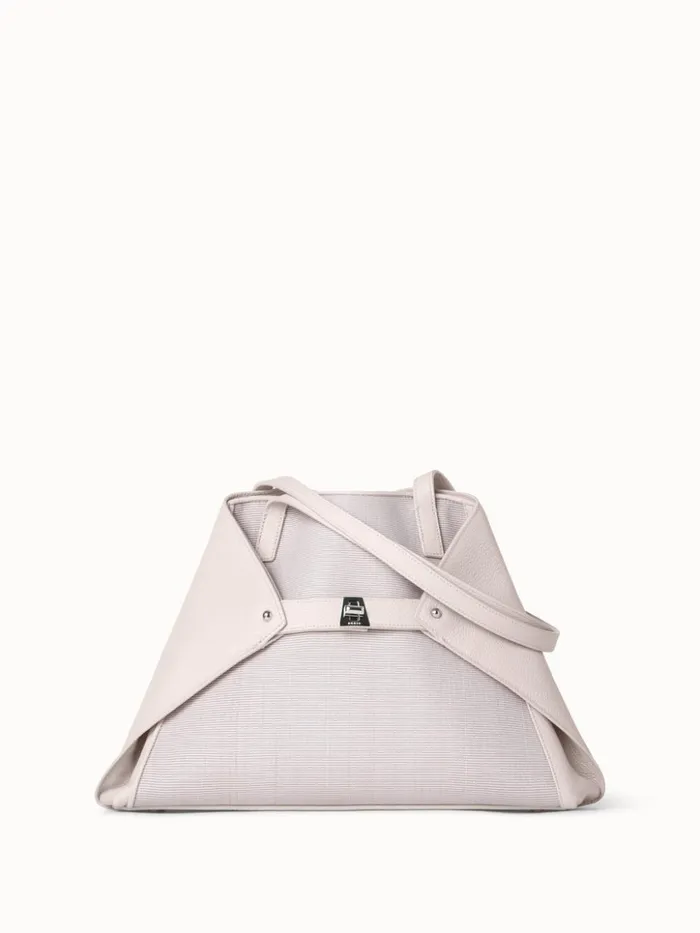 Small Ai Shoulder Bag In Leather And Horsehair Stucco Women Akris Shoulder Bags