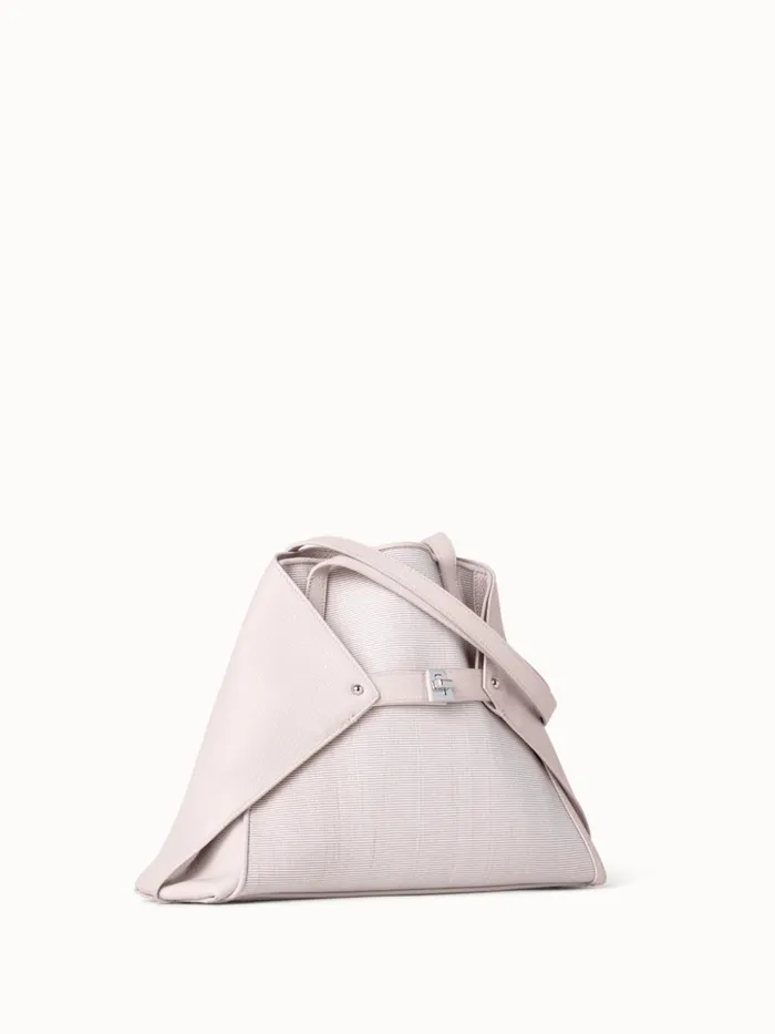 Small Ai Shoulder Bag In Leather And Horsehair Stucco Women Akris Shoulder Bags