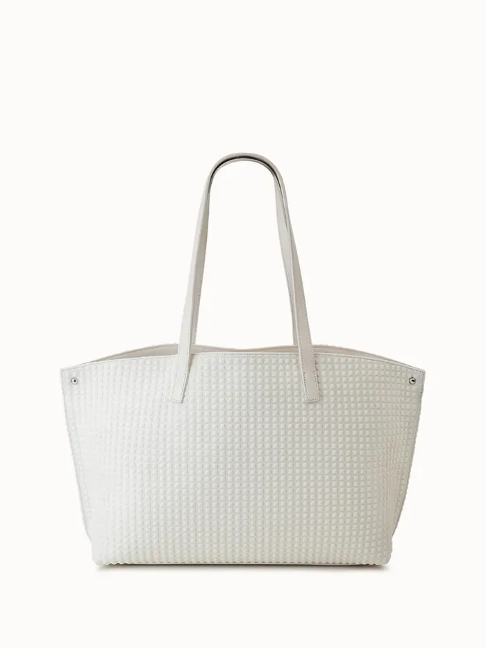 Small Ai Shoulder Bag In Techno Trapezoid Fabric White Women Akris Shoulder Bags
