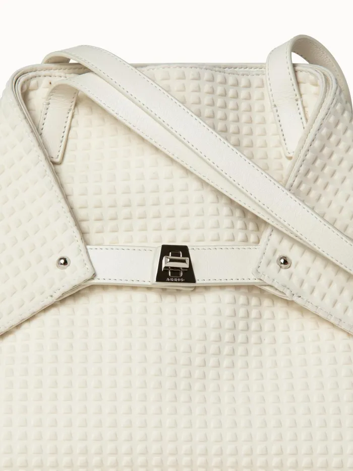 Small Ai Shoulder Bag In Techno Trapezoid Fabric White Women Akris Shoulder Bags