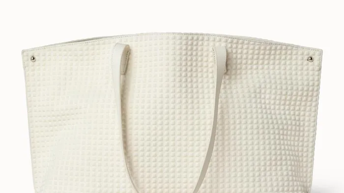 Small Ai Shoulder Bag In Techno Trapezoid Fabric White Women Akris Shoulder Bags