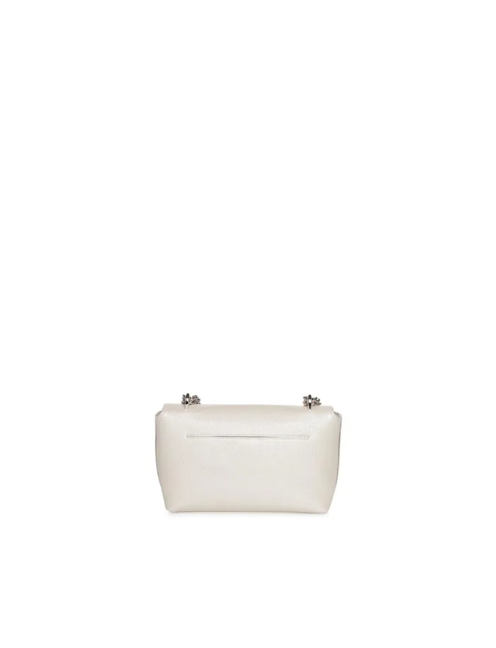 Small Anouk Day Bag In Cervocalf Leather Stucco Metallic Women Akris Crossbody Bags