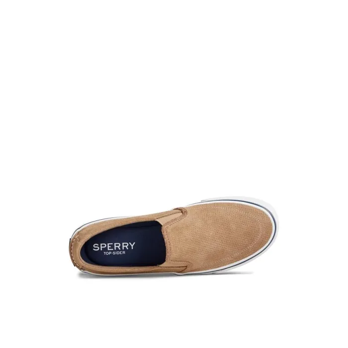Sneakers Men Sperry Striper II Twin Gore Perforated Slip On Sneaker Medium Beige