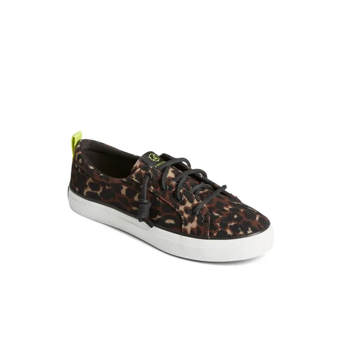 Sneakers Women Sperry Crest Vibe Cheetah Sneaker Black