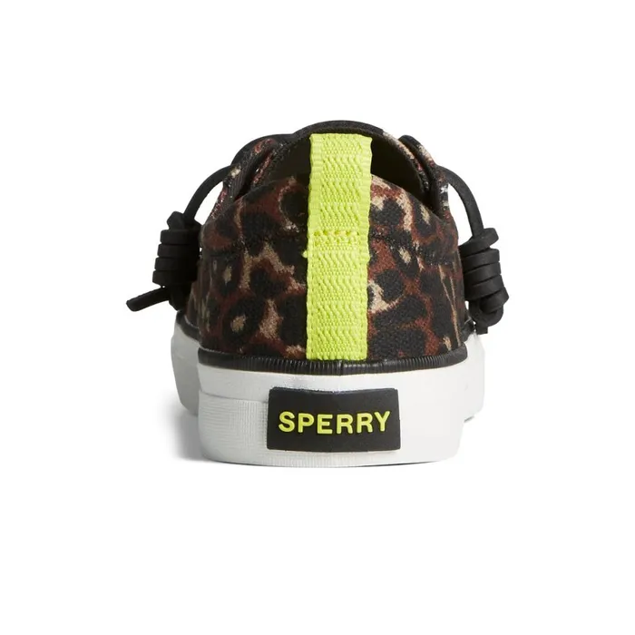 Sneakers Women Sperry Crest Vibe Cheetah Sneaker Black