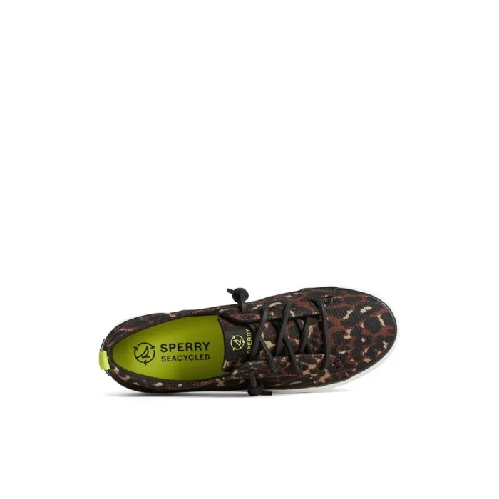 Sneakers Women Sperry Crest Vibe Cheetah Sneaker Black