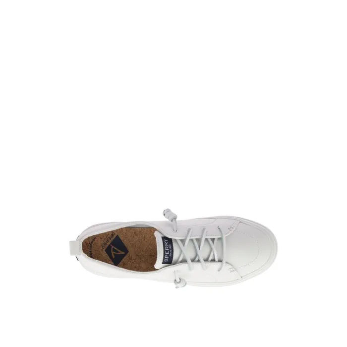 Sneakers Women Sperry Crest Vibe Leather Sneaker White
