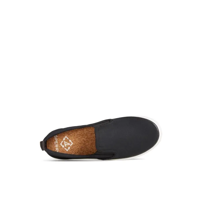 Sneakers Women Sperry SeaCycled Crest Twin Gore Canvas Sneaker Black