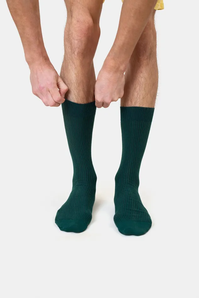 Socks Colorfulstandard Men Merino Wool Blend Sock 8211 Lava Grey